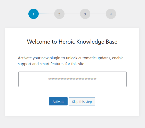 Heroic kb welcome wizard