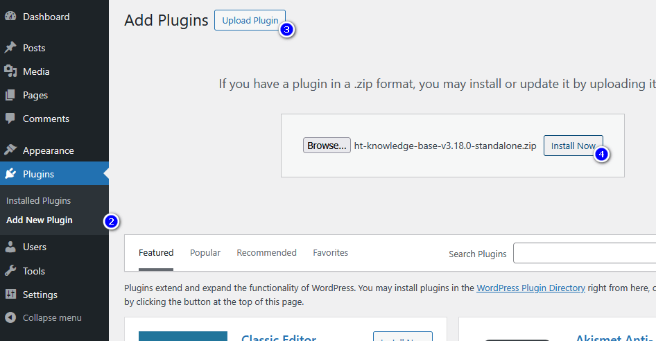 Installing heroic knowledge base plugin