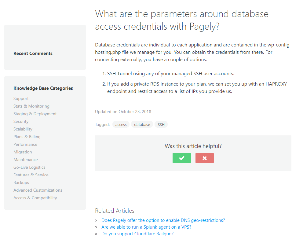 Pagely knowledge base article