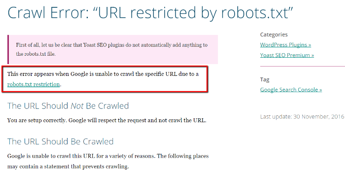 Modèle d'article de base de connaissances yoast