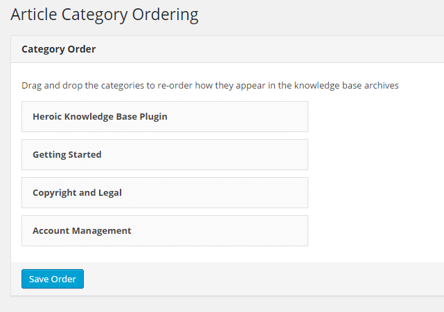 Knowledgebasecategoryorder herothemes Knowledge base category order