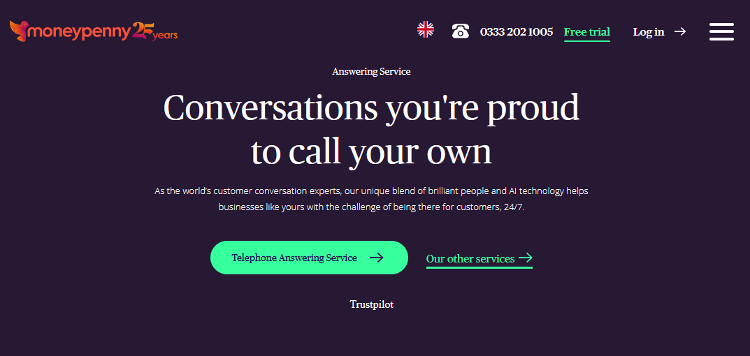 Moneypenny the uks favorite virtual receptionist