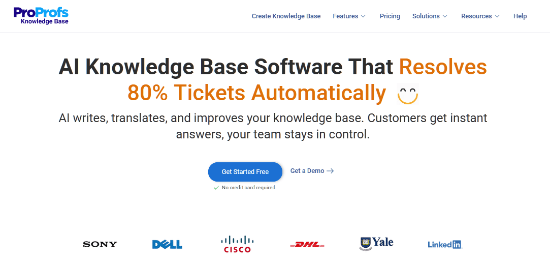 Proprofs knowledge base