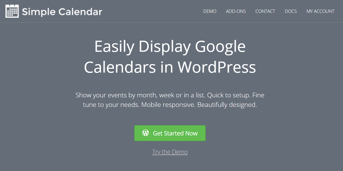 Simple calendar the best google calendar plugin for wordpress