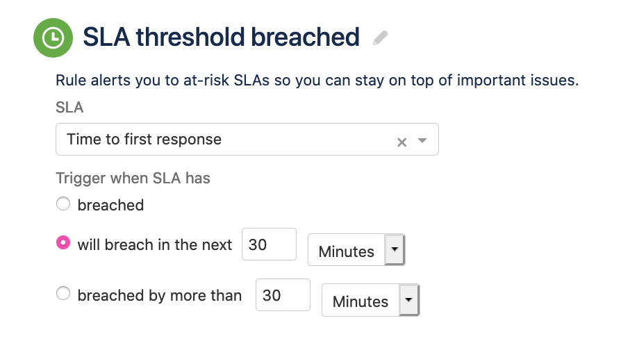 Sla alert automation example