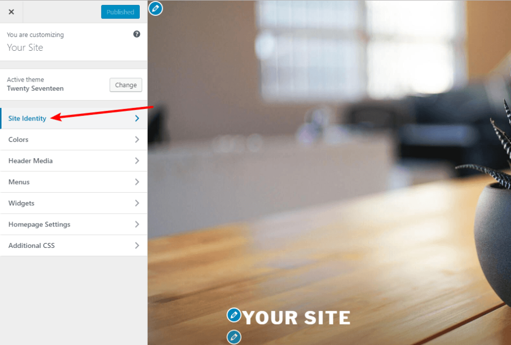 Access site identity