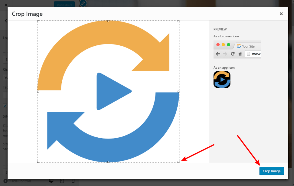 Crop favicon