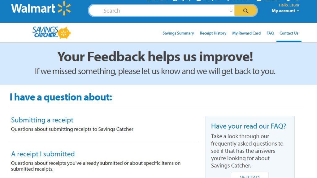 How do I access my Walmart Savings Catcher money?