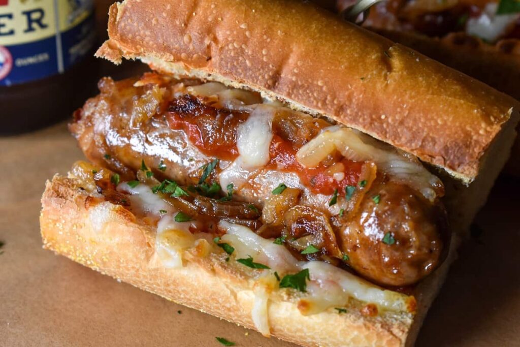 How do you reheat Italian sausage sandwiches?