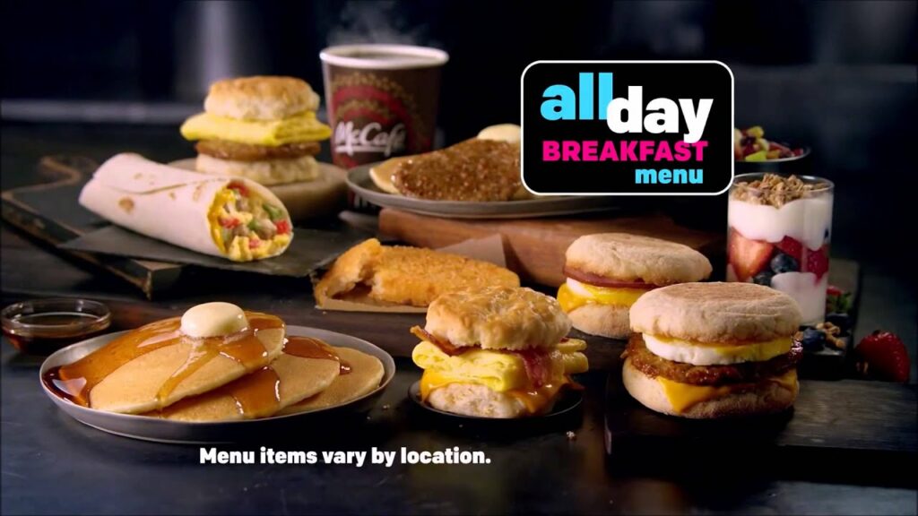 What breakfast items are served all day at mcdonalds?