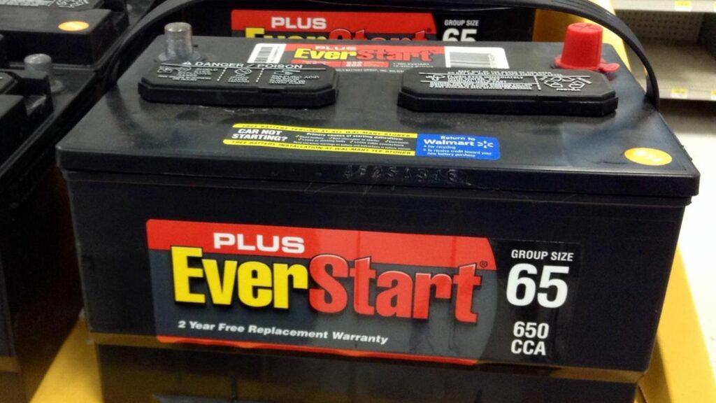 What company makes everstart batteries for Walmart?