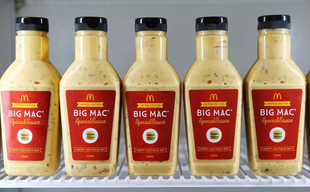 When did McDonalds sell Big Mac sauce?