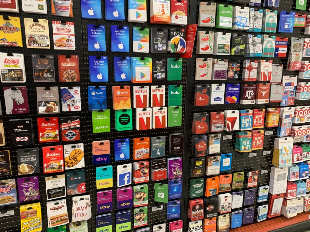 Can you buy smokes with a gift card?