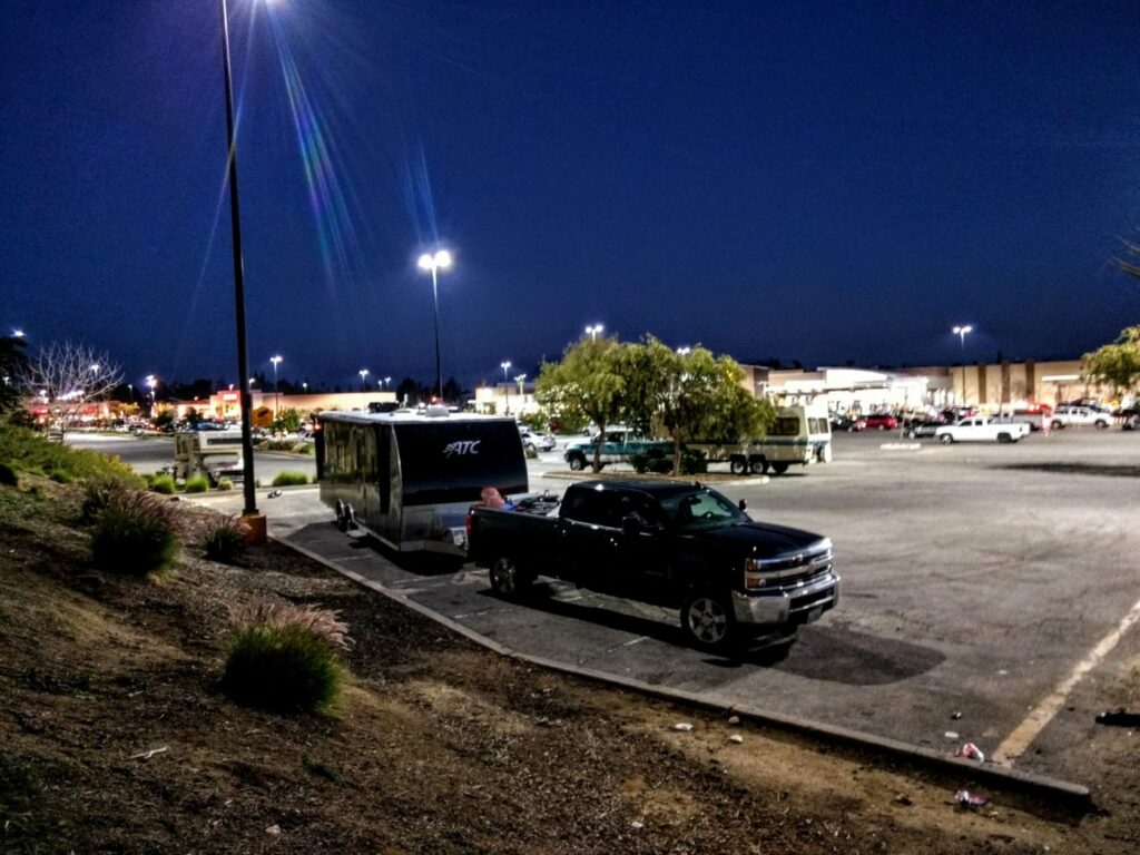 Can you sleep in Walmart parking lots in California?