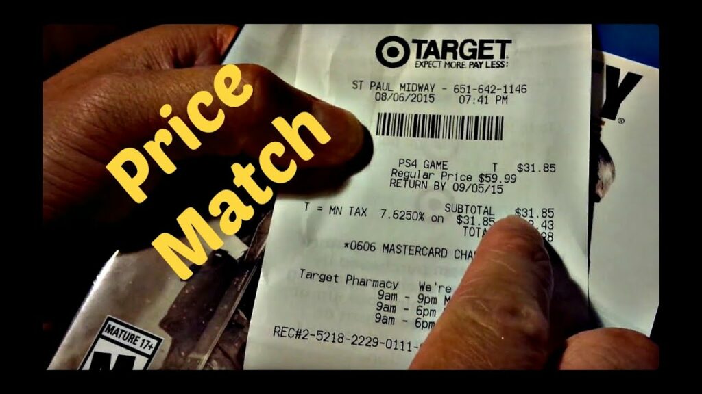 Does target price match Walmart?