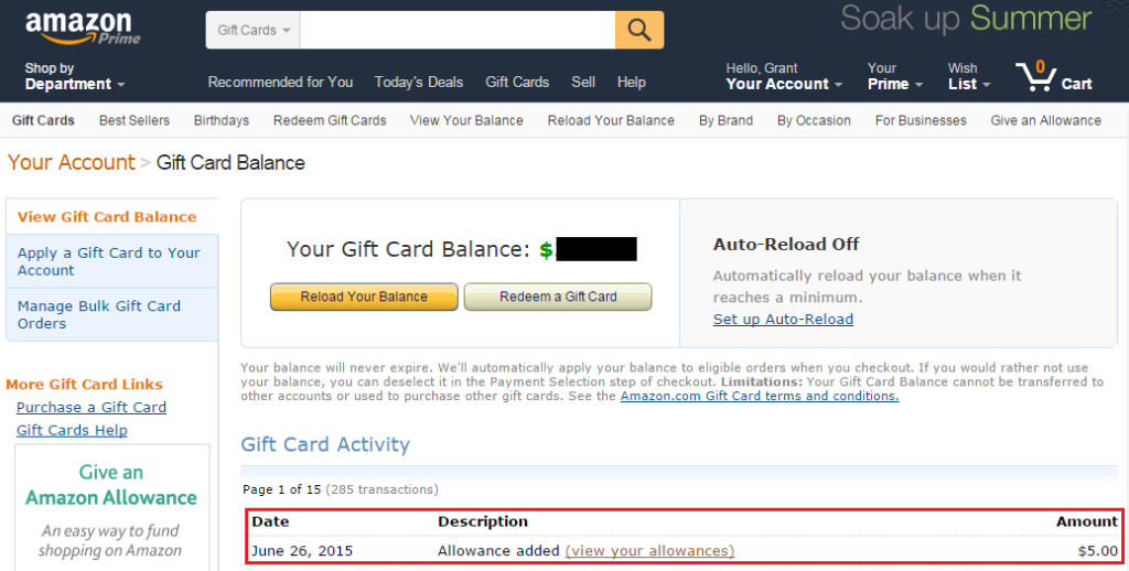 How can I get my money back from American Express gift card?