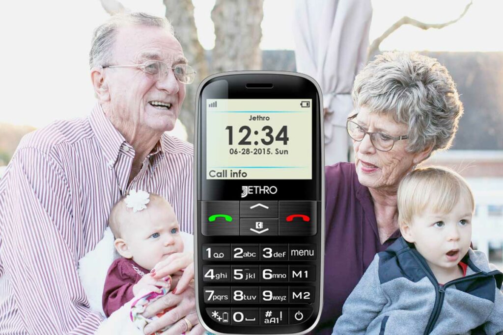 How can a senior citizen get a free cell phone?