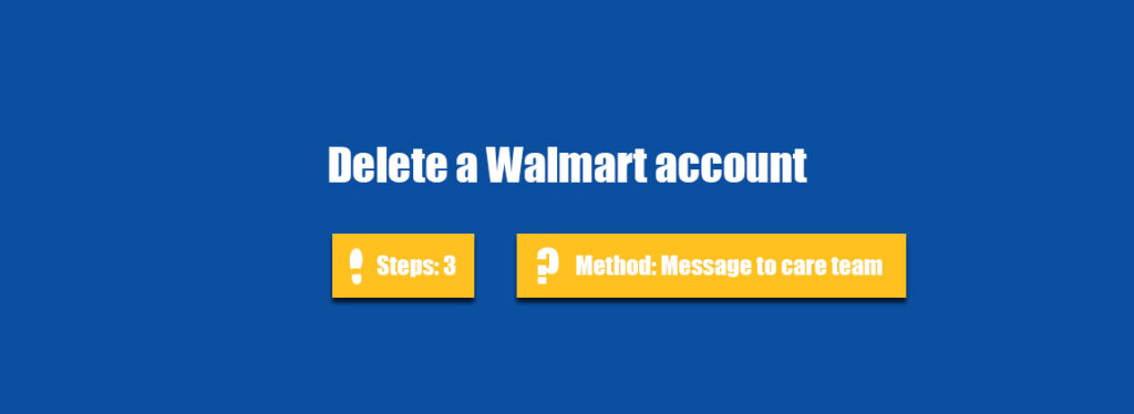 How do I delete my Walmart online account?