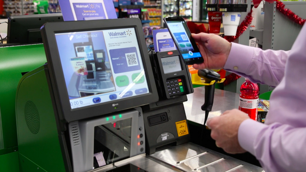 How do I use Apple Pay at self checkout?