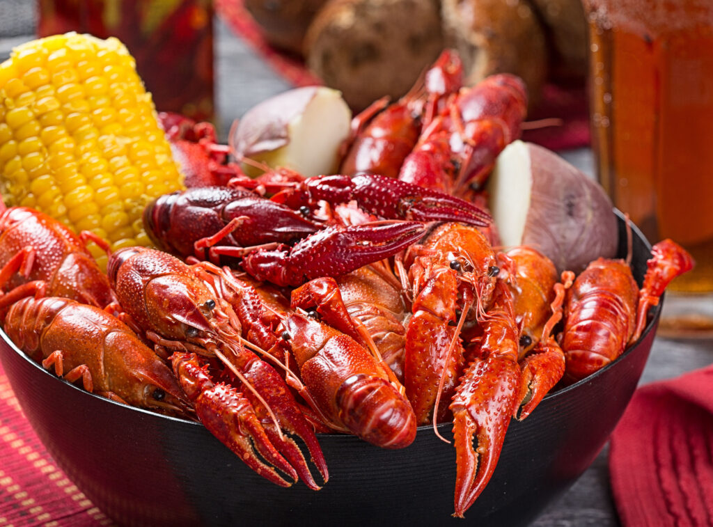 How do you know when crawfish is cooked?