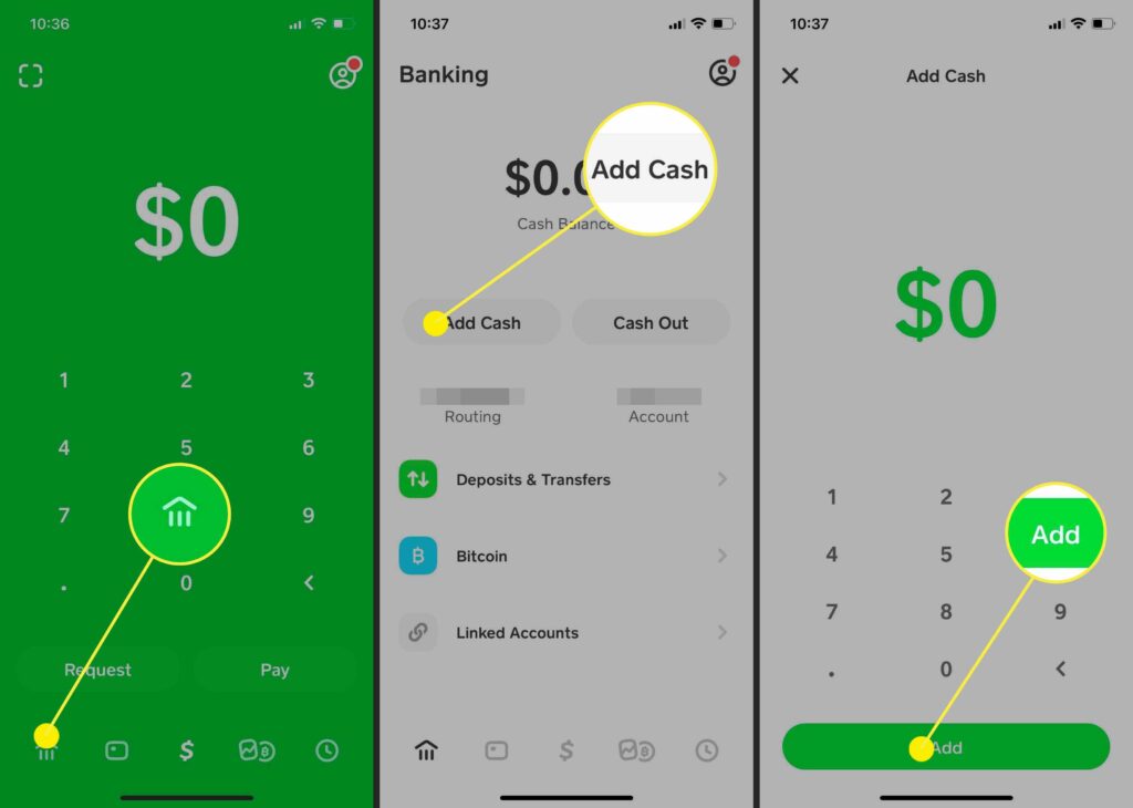 How do you put money on Cash App 2022?