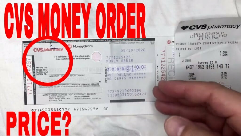 How much is a money order at CVS?