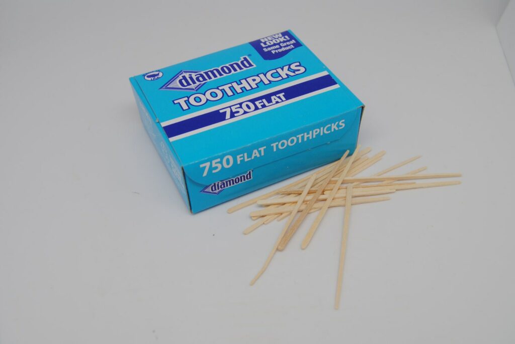 What are flat toothpicks used for?