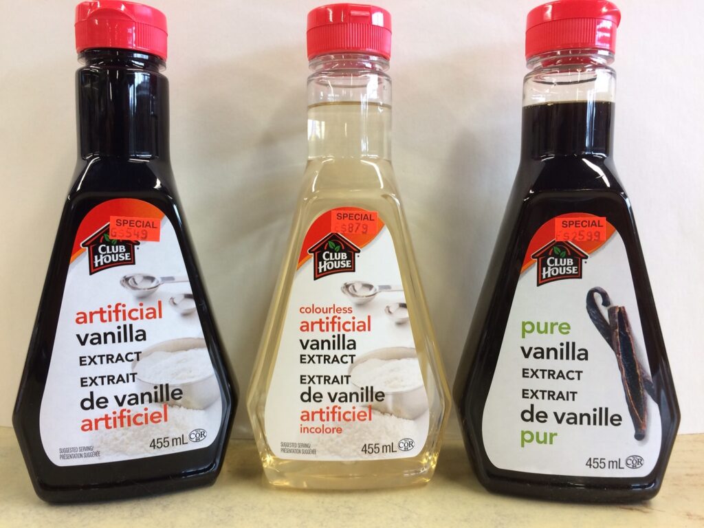 What category is vanilla extract?