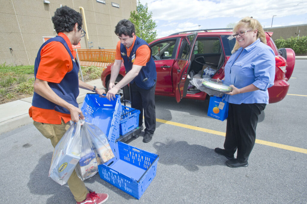 What delivery service does Walmart use?