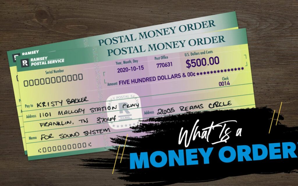 What do I need for a money order?