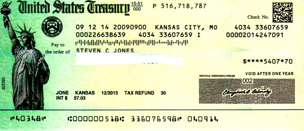 Where can I cash a U.S. Treasury check?