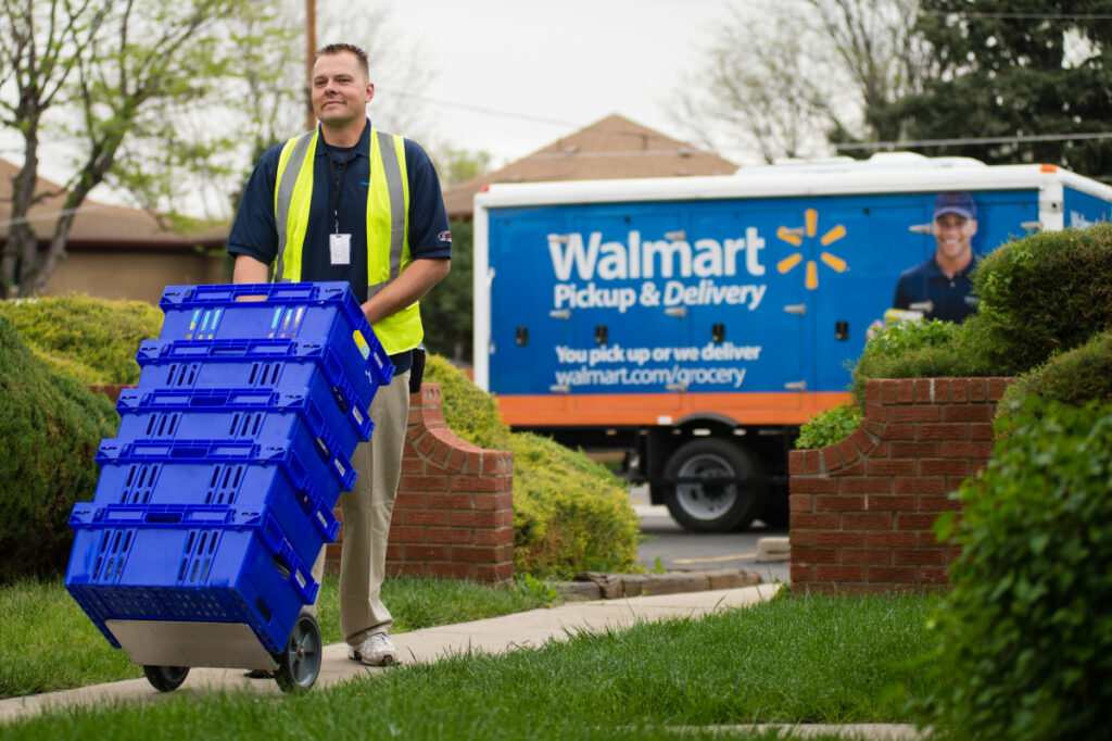 Who delivers for Walmart online orders?